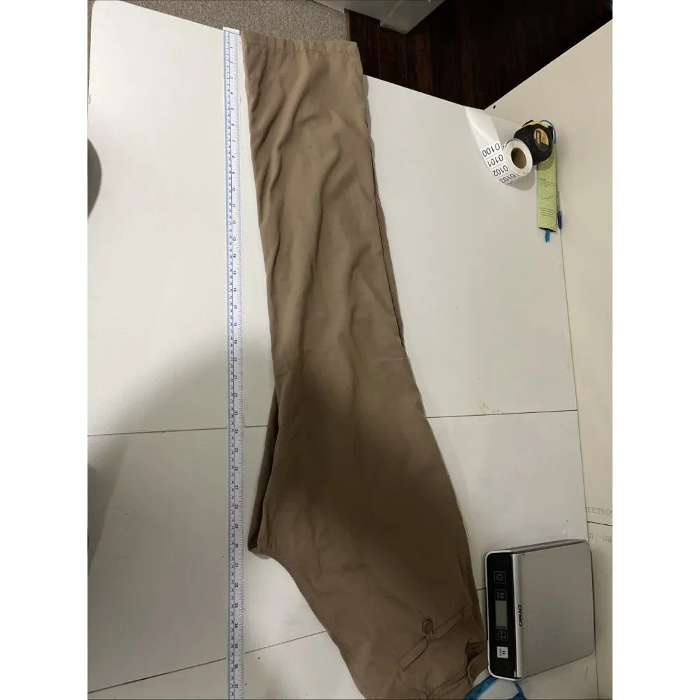 Clothing Arts P-Cubed Pickpocket Proof Beige Nylon Pants Men's Size 34X34 - Picture 11 of 11